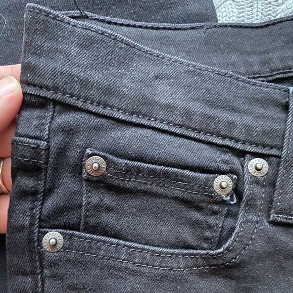 FRYE Addie Street Style Midnight Black Mid Rise Skinny Jeans - Picture 5 of 12